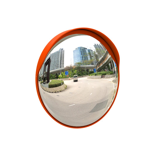 24" Outdoor Orange Convex Safety Mirror