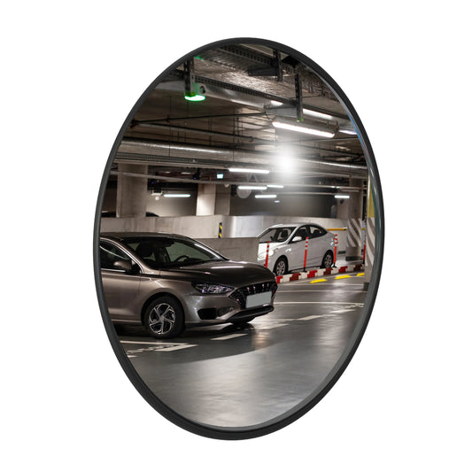 32" Indoor Convex Safety Mirror - Black