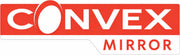 Convex Mirror logo with orange and white colors on a white background