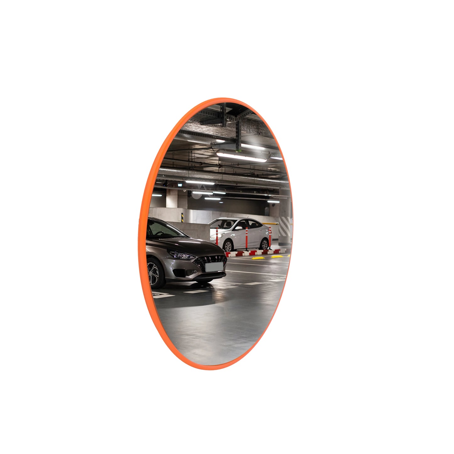 12" Indoor Convex Safety Mirror - Orange