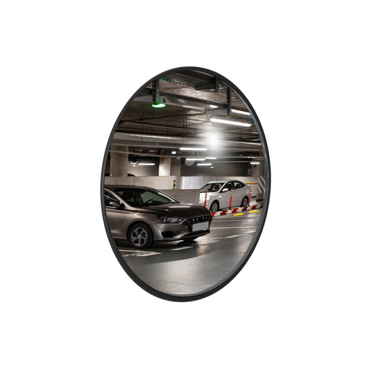 12" Indoor Convex Safety Mirror - Black
