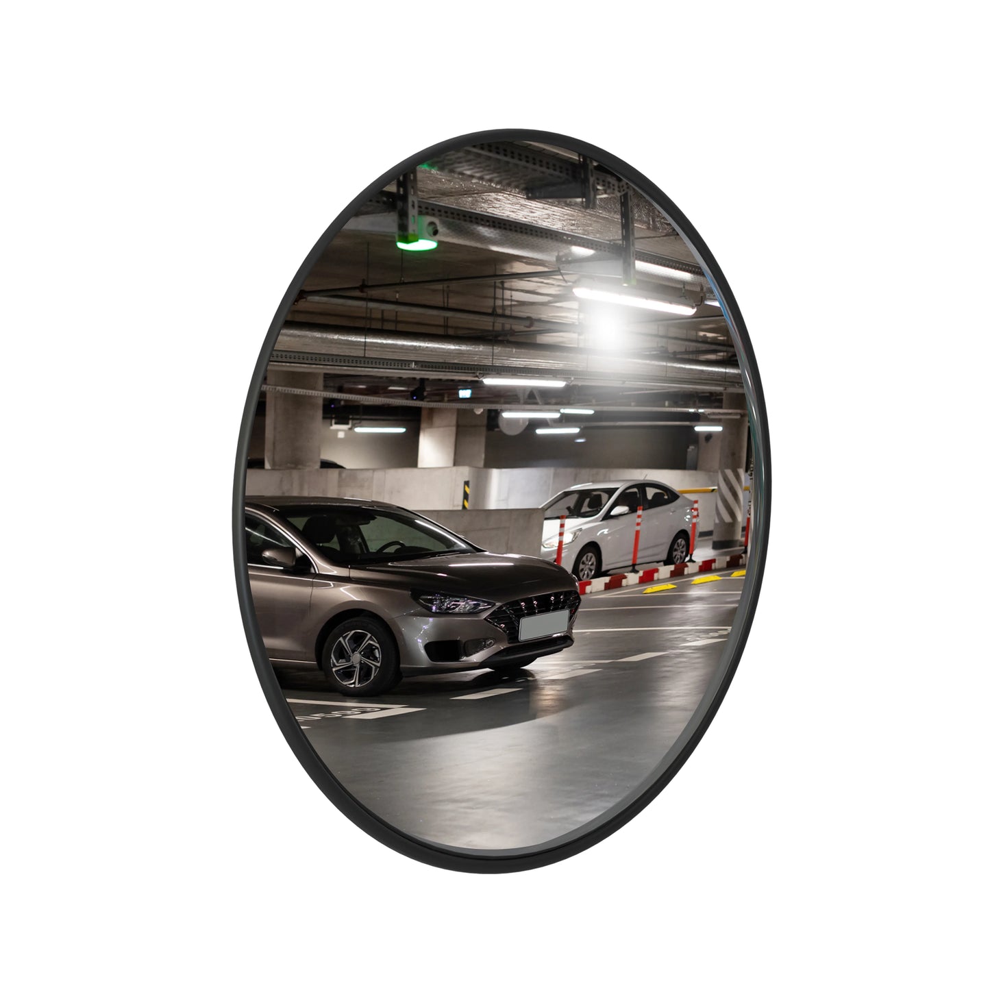 18" Indoor Convex Safety Mirror - Black