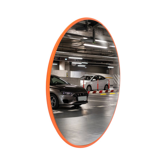 32" Indoor Convex Safety Mirror - Orange