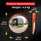 32" Outdoor Convex Safety Mirror - Orange