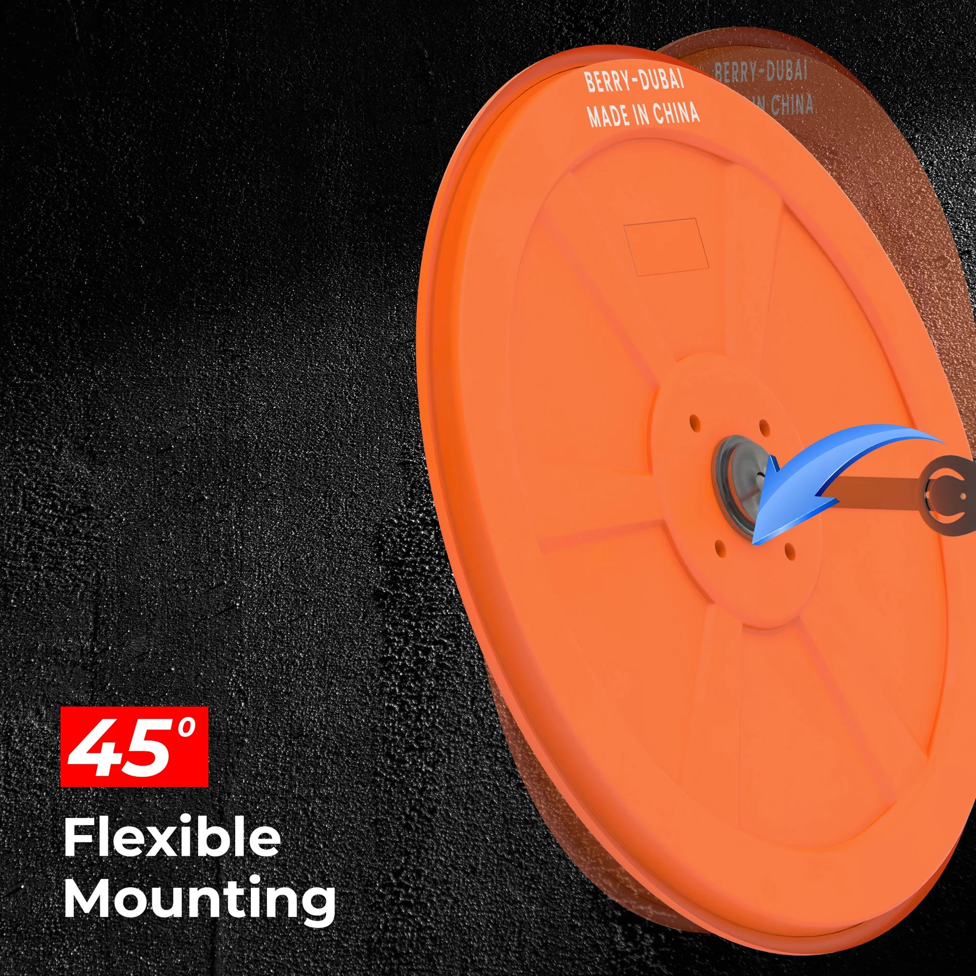 32" Indoor Convex Safety Mirror - Orange