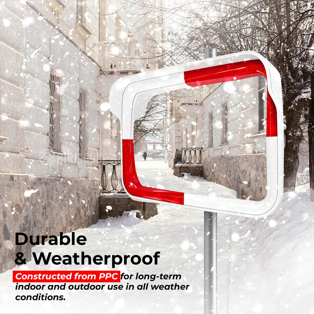 High Quality Convex Safety Mirror 40x 60CM - White