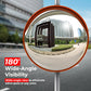 48" Outdoor Convex Safety Mirror - Orange