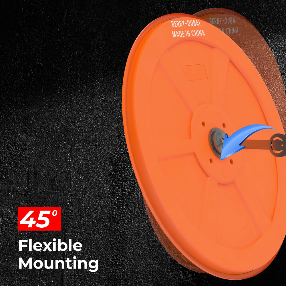 24" Indoor Orange Convex Safety Mirror