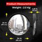 24" Outdoor Convex Safety Mirror - Black