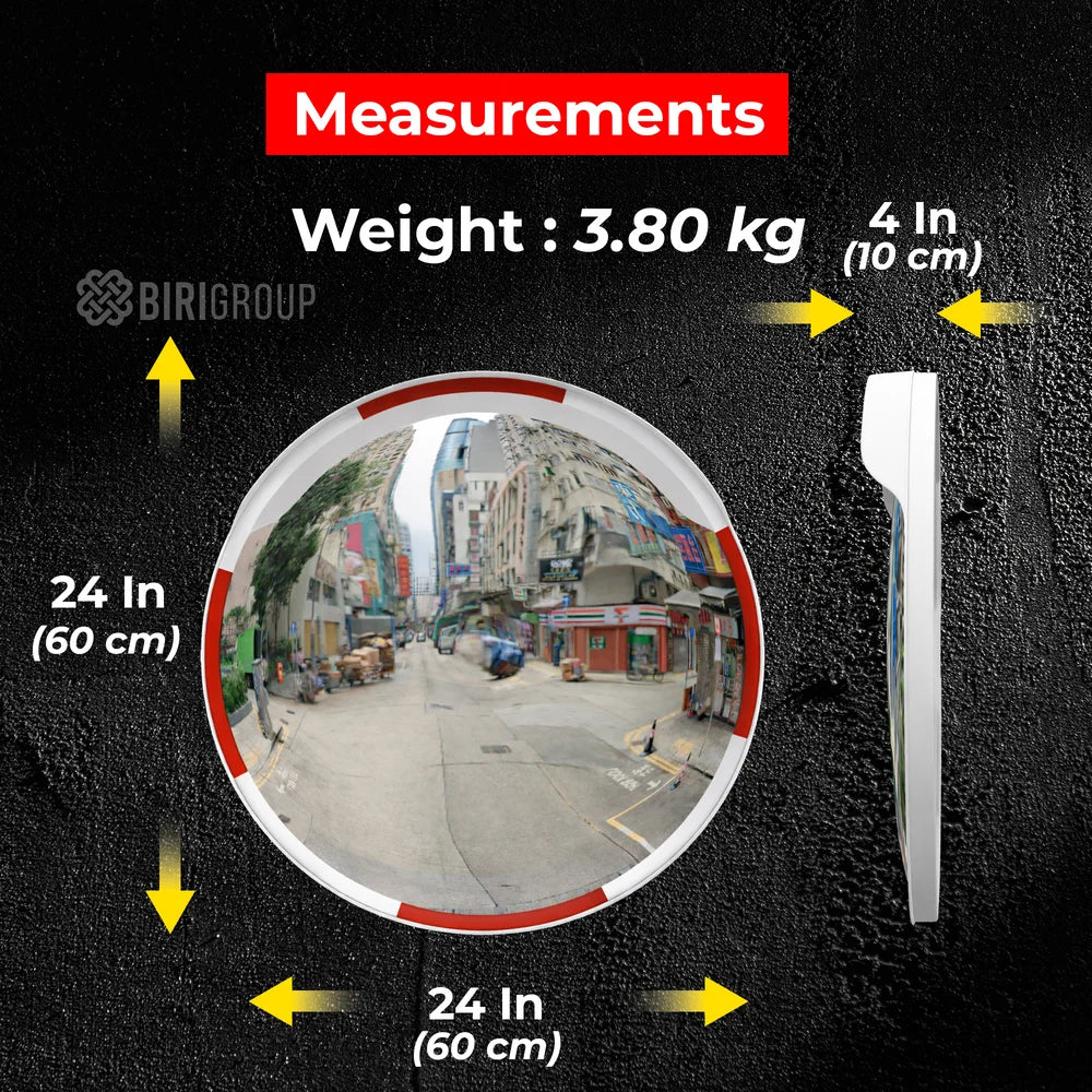 High Quality Convex Safety Mirror 60CM - White