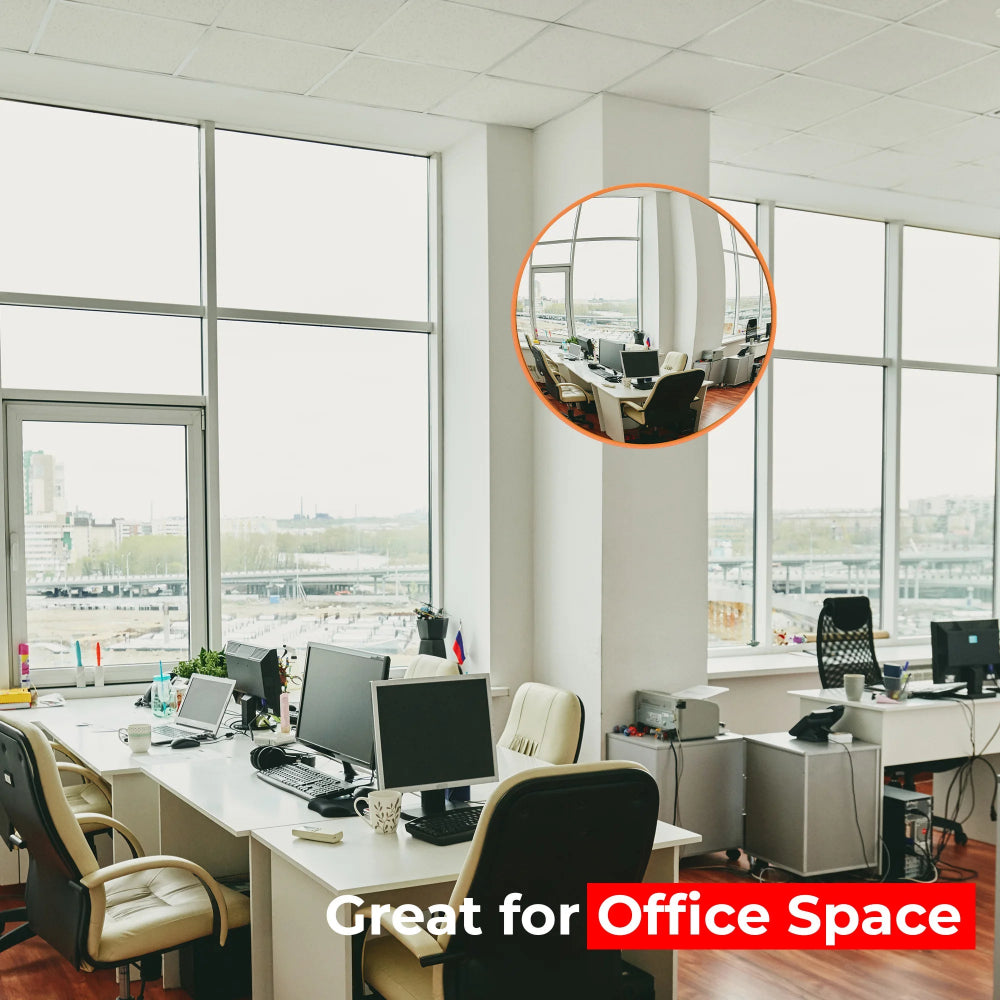 32" Indoor Convex Safety Mirror - Orange