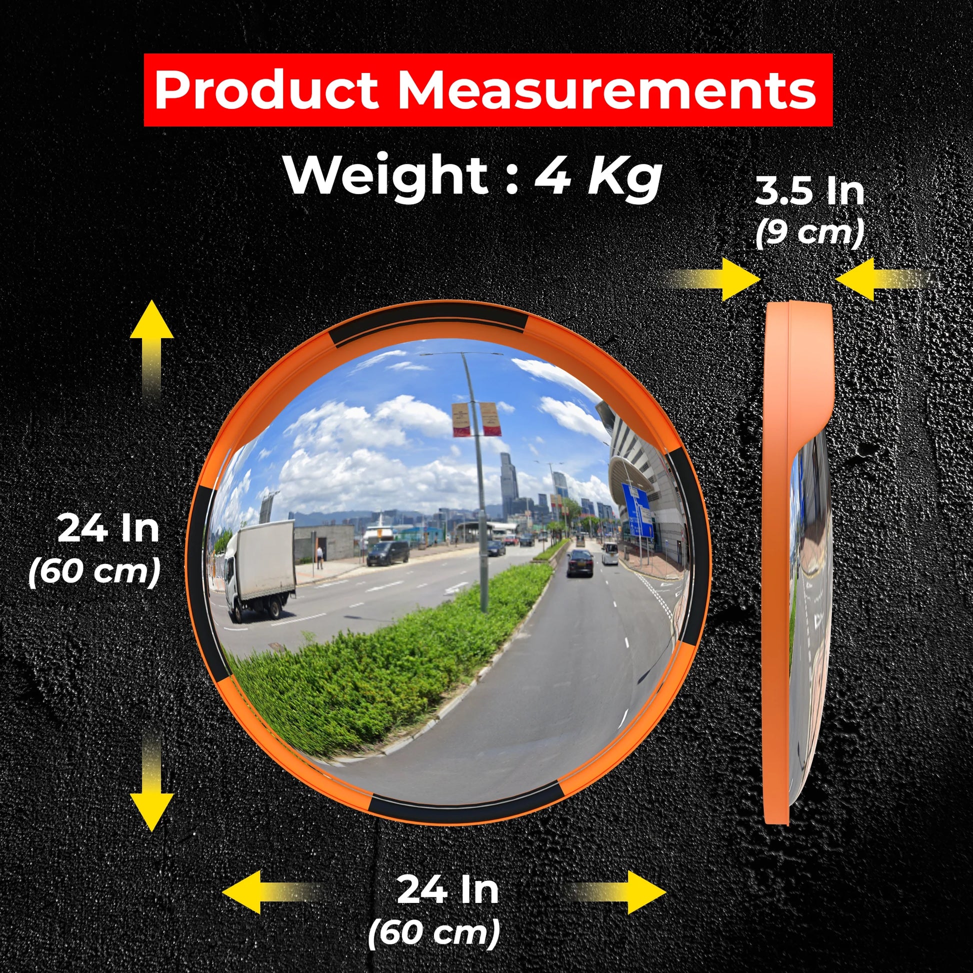 High Quality Convex Safety Mirror - 24"