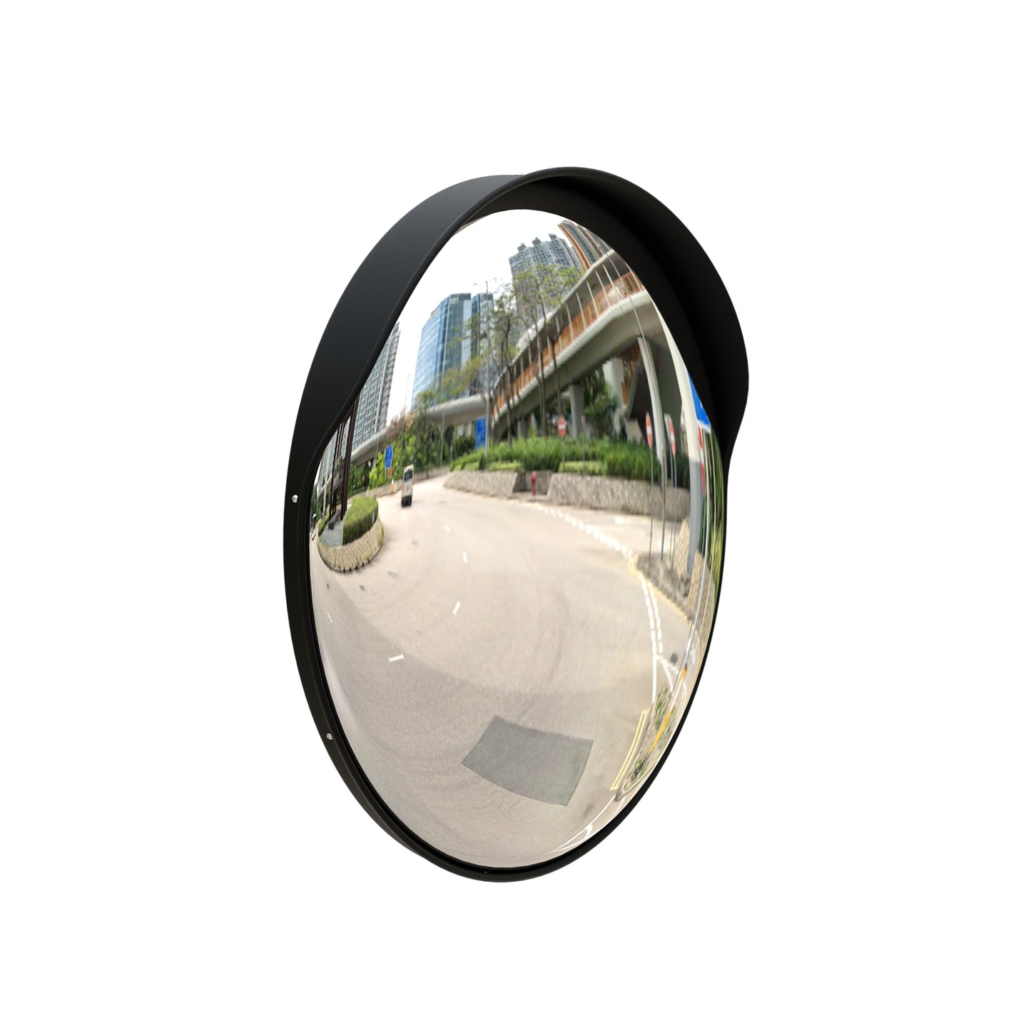 18" Outdoor Convex Safety Mirror - Black